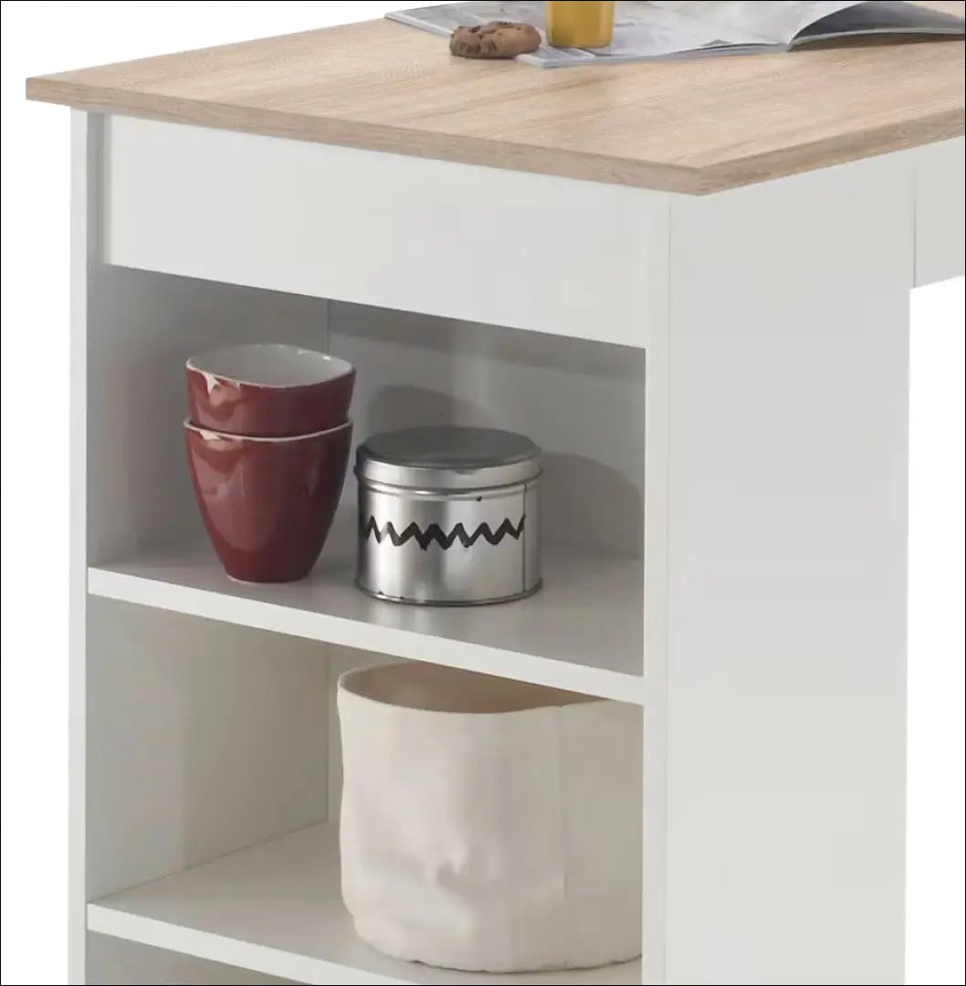 Baro stalas VI1381 - €75 Save 50% 50-100, __label:Pristatymas 1-2 d.d., baro-stalas, color-balta, color-ruda €50