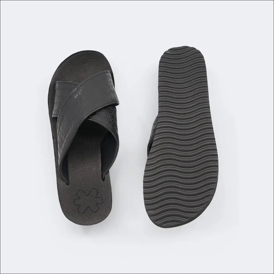 Basutės DR128 - 25-50, __label:Pristatymas 1-2 d.d., color-juoda, drabuziai, material-dirbtine-oda €25 to €50 Sandals