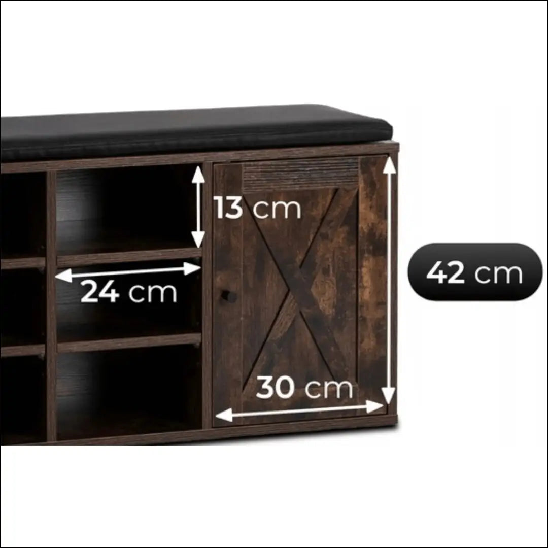 Batų spintelė ąžuolo spalvos 110 cm TE1093 - €101 Save 15% 100-200, __label:Pristatymas 5-14 d.d., elite, uzsakomi €100