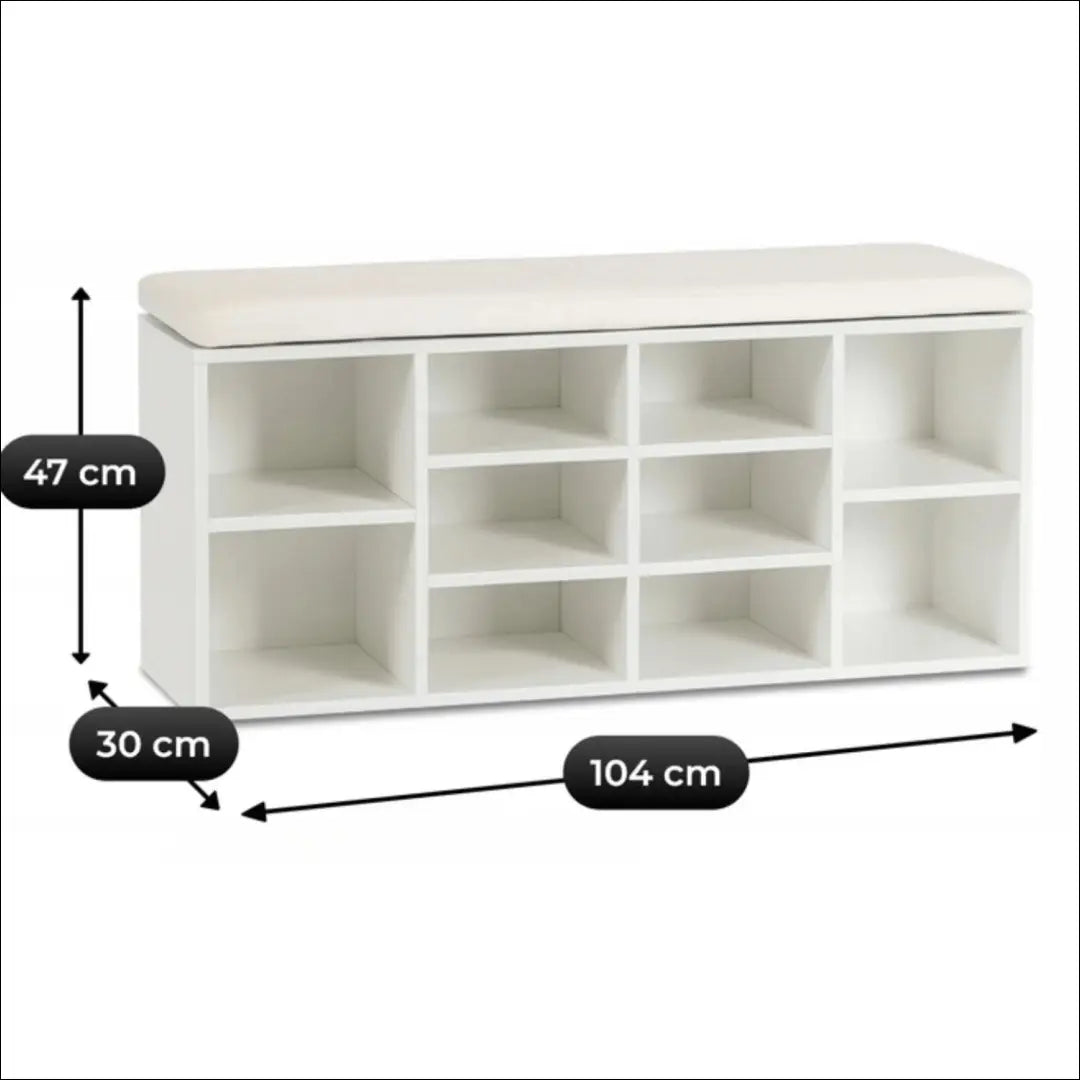 Batų spintelė baltos spalvos TE1091 - €90 Save 15% 50-100, __label:Pristatymas 5-14 d.d., elite, uzsakomi €50 to €100
