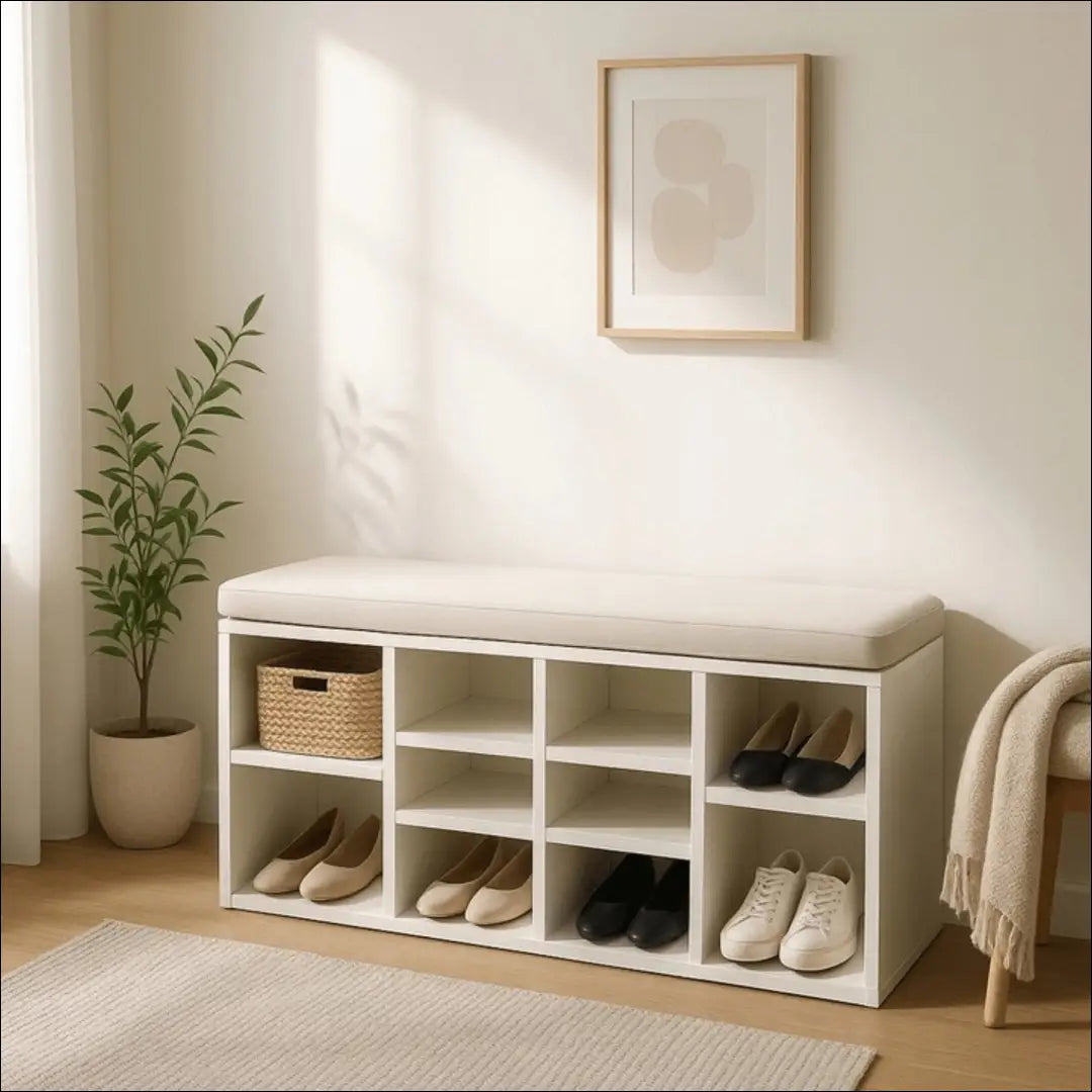Batų spintelė baltos spalvos TE1091 - €90 Save 15% 50-100, __label:Pristatymas 5-14 d.d., elite, uzsakomi €50 to €100