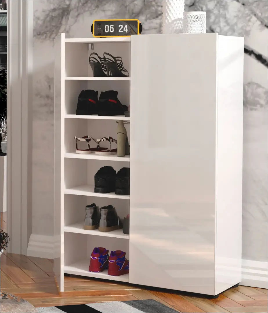 Batų spintelė KI1535 - €95 Save 50% 50-100, __label:Pristatymas 1-2 d.d., batu-lentyna, batu-spintele, color-balta €50