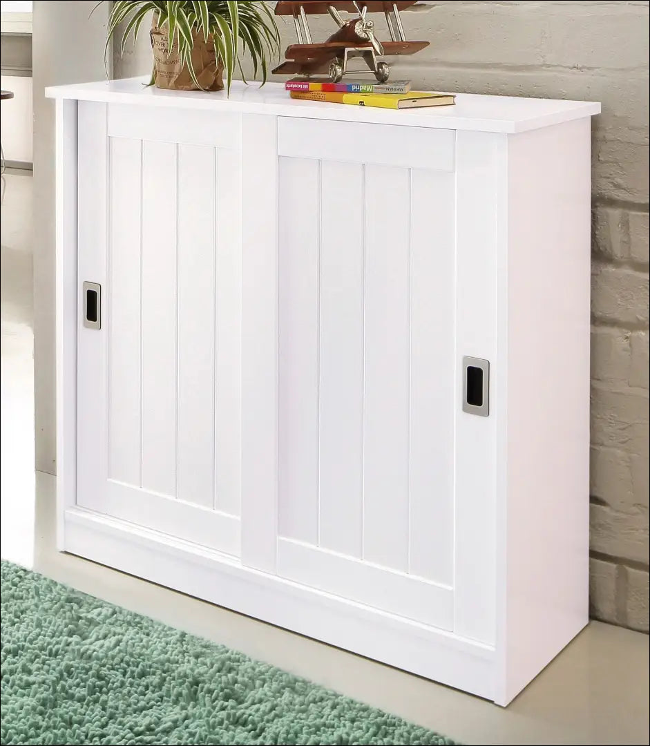 Batų spintelė KI1545 - €145 Save 50% 100-200, __label:Pristatymas 1-2 d.d., batu-lentyna, batu-spintele, color-balta