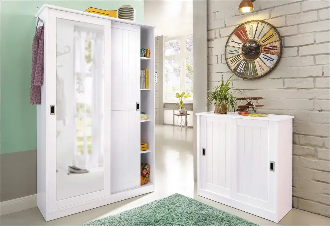 Batų spintelė KI1545 - €145 Save 50% 100-200, __label:Pristatymas 1-2 d.d., batu-lentyna, batu-spintele, color-balta