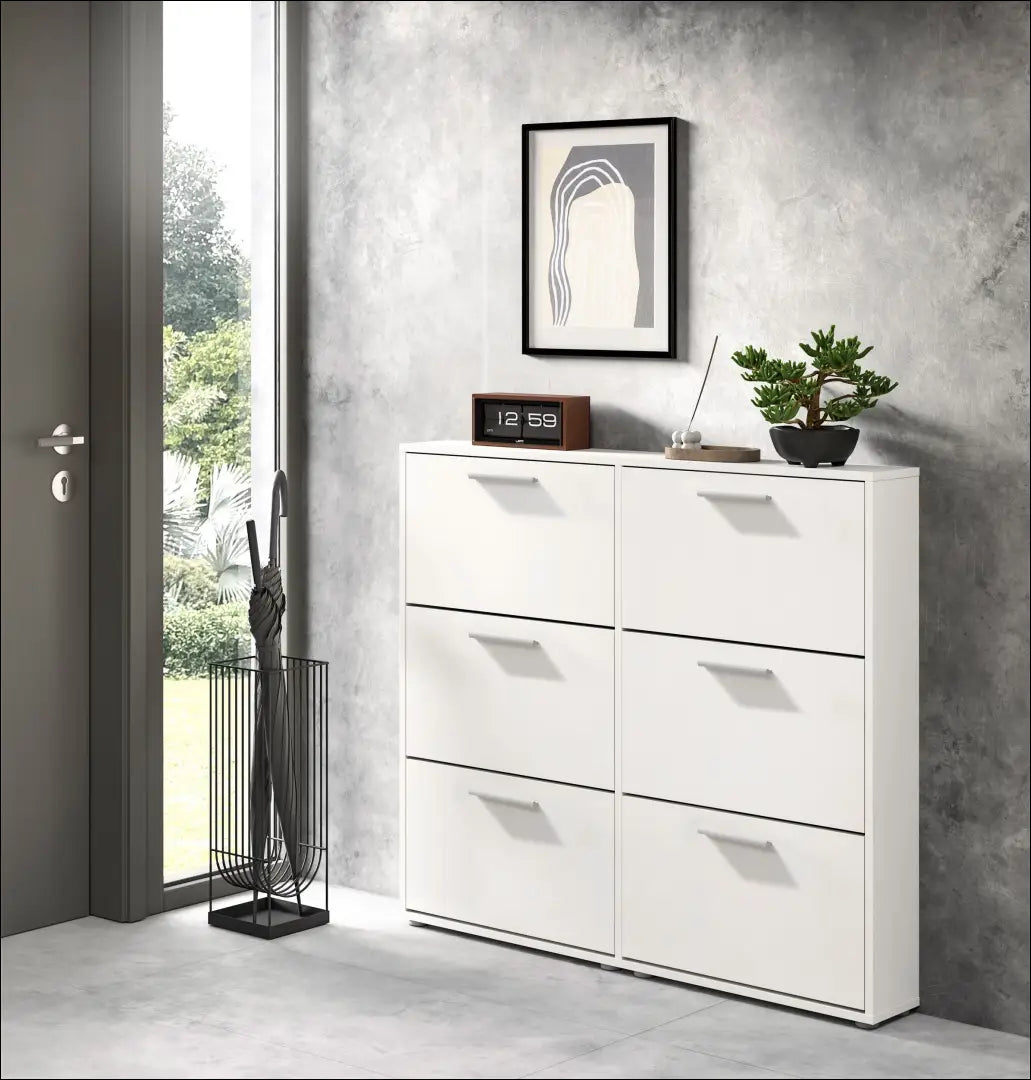 Batų spintelė KI1725 - €70 Save 60% 50-100, __label:Pristatymas 1-2 d.d., color-balta, material-mediena, pazeistas €50