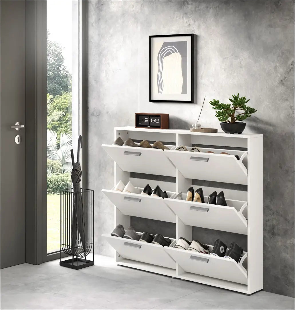 Batų spintelė KI1725 - €70 Save 60% 50-100, __label:Pristatymas 1-2 d.d., color-balta, material-mediena, pazeistas €50