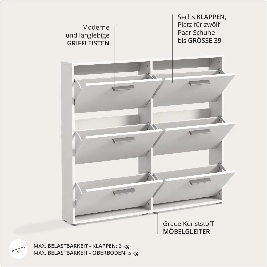 Batų spintelė KI1725 - €70 Save 60% 50-100, __label:Pristatymas 1-2 d.d., color-balta, material-mediena, pazeistas €50