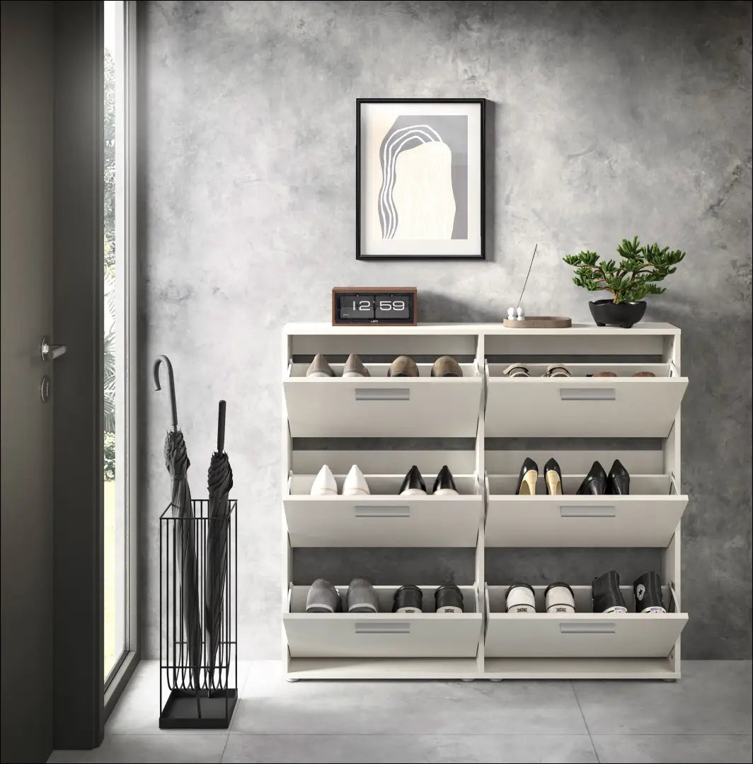 Batų spintelė KI1725 - €70 Save 60% 50-100, __label:Pristatymas 1-2 d.d., color-balta, material-mediena, pazeistas €50
