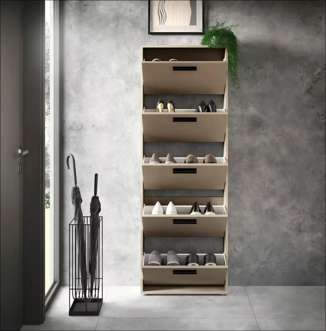 Batų spintelė KI1761 - €74 Save 50% 50-100, __label:Pristatymas 1-2 d.d., batu-lentyna, batu-spintele, color-smelio €50