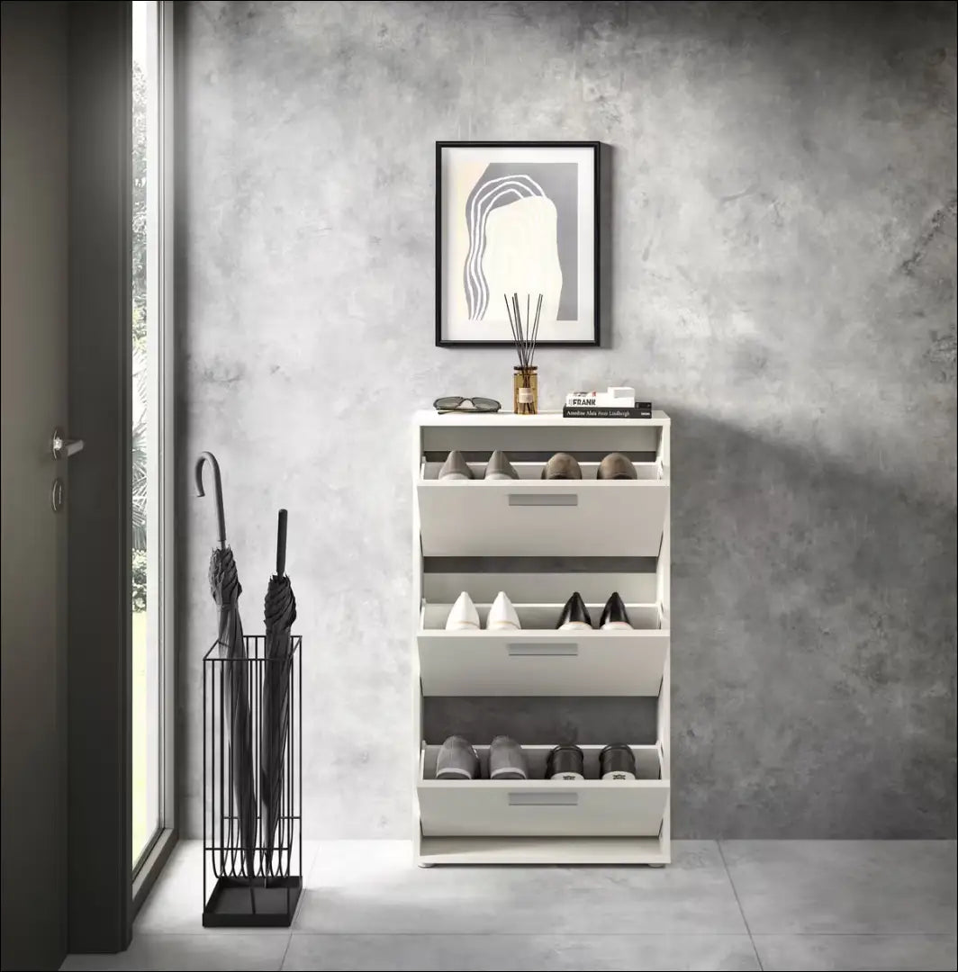 Batų spintelė KI1762 - €49 Save 50% 25-50, __label:Pristatymas 1-2 d.d., batu-lentyna, batu-spintele, color-balta €25