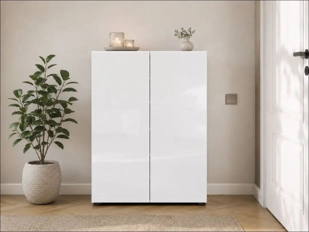 Batų spintelė KI1830 - €130 Save 55% 100-200, __label:Pristatymas 1-2 d.d., color-balta, material-mediena, pazeistas