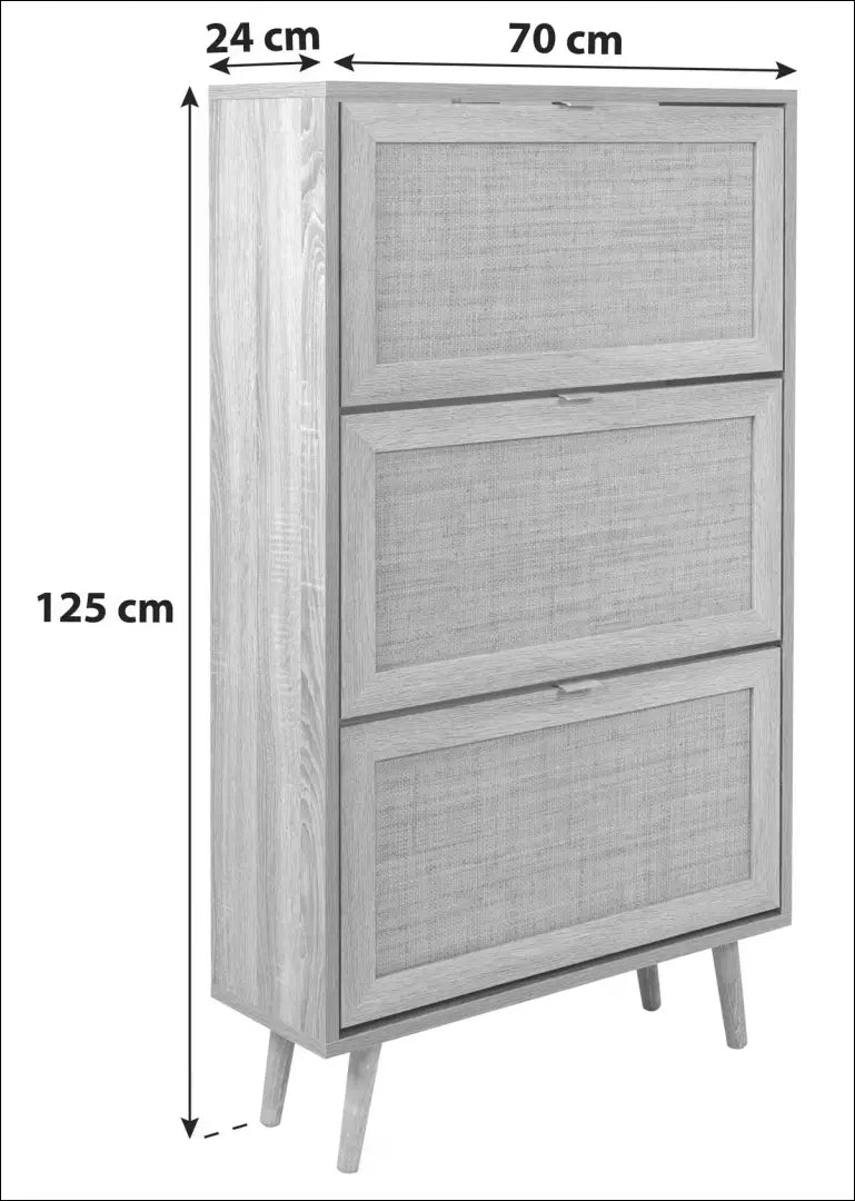 Batų spintelė KI1894 - €112 Save 50% 100-200, __label:Pristatymas 1-2 d.d., batu-lentyna, batu-spintele, color-ruda