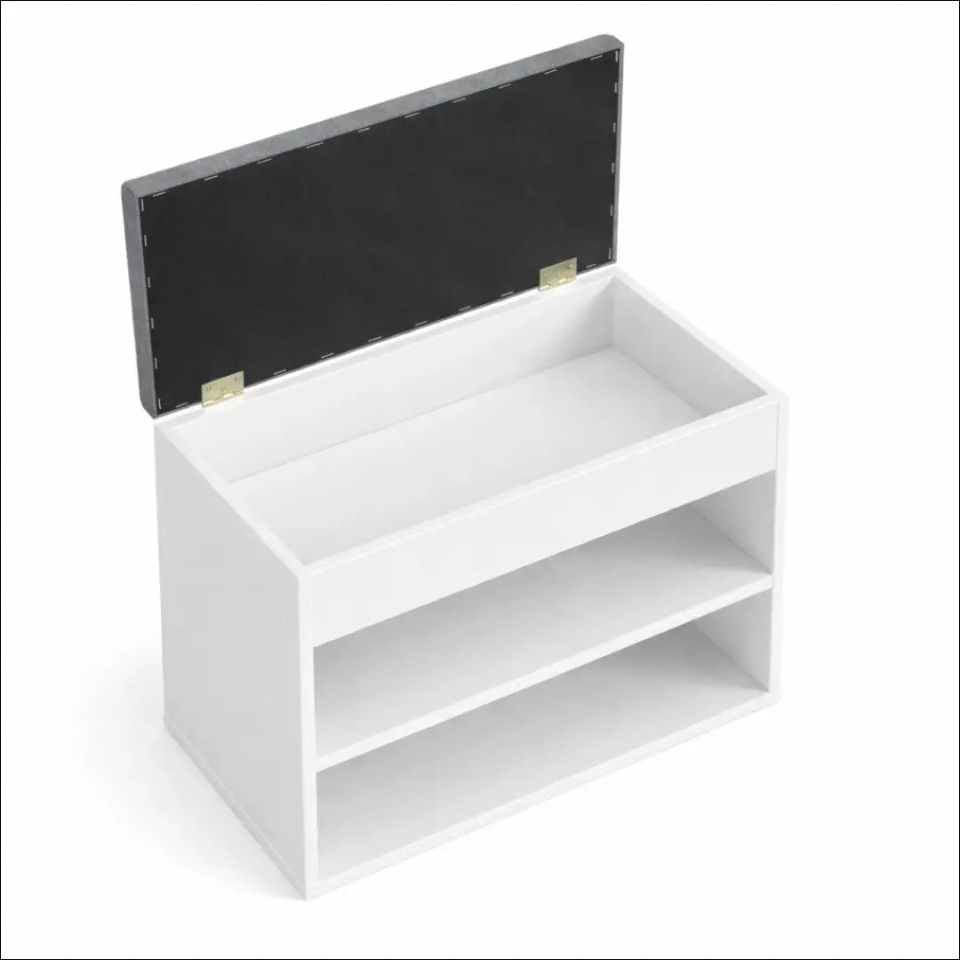 Batų suoliukas su daiktadėže KI1799 - €35 Save 65% 25-50, __label:Pristatymas 1-2 d.d., color-balta, color-pilka,