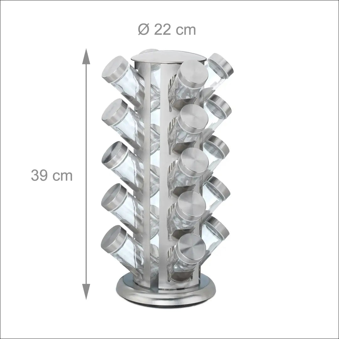 Besisukanti prieskonių lentynėlė 20 indelių DI10779 - €27 Save 50% 25-50, __label:Pristatymas 1-2 d.d.,