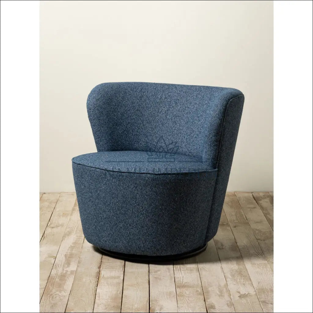 Besisukantis fotelis MI451 - €553 Save 50% color-melyna, foteliai, material-akrilas, material-medvilne, minksti