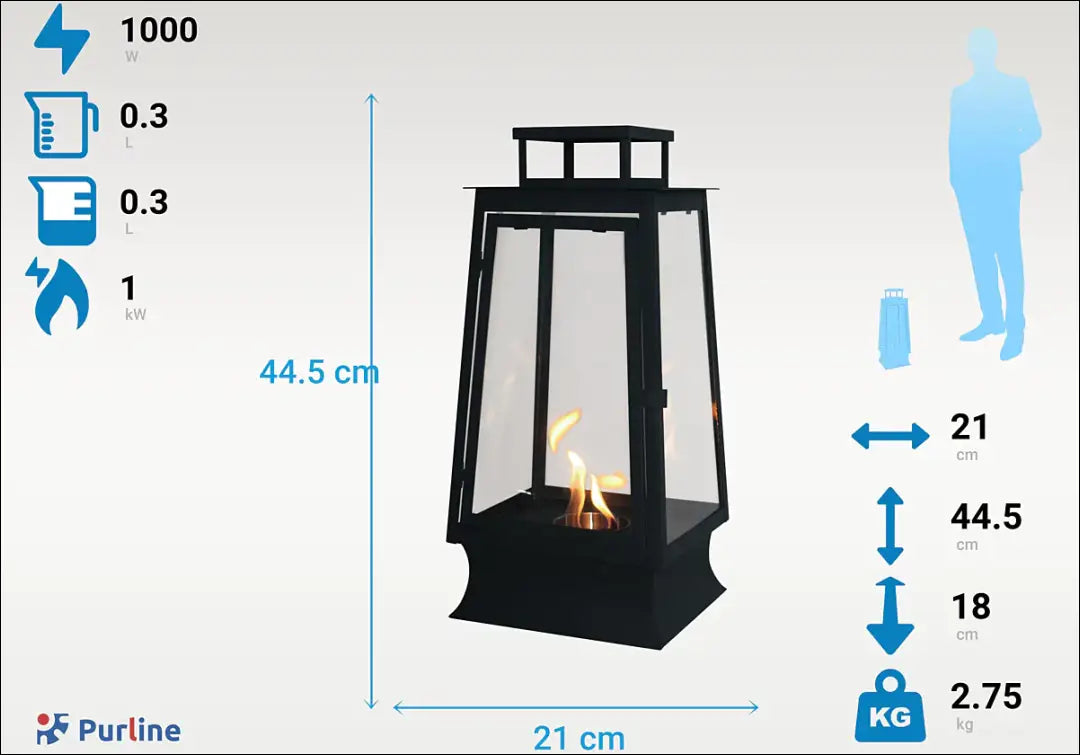 Bioetanolio židinys DI9433 - €44 Save 50% 25-50, __label:Pristatymas 1-2 d.d., color-juoda, dekoracijos, interjeras €25