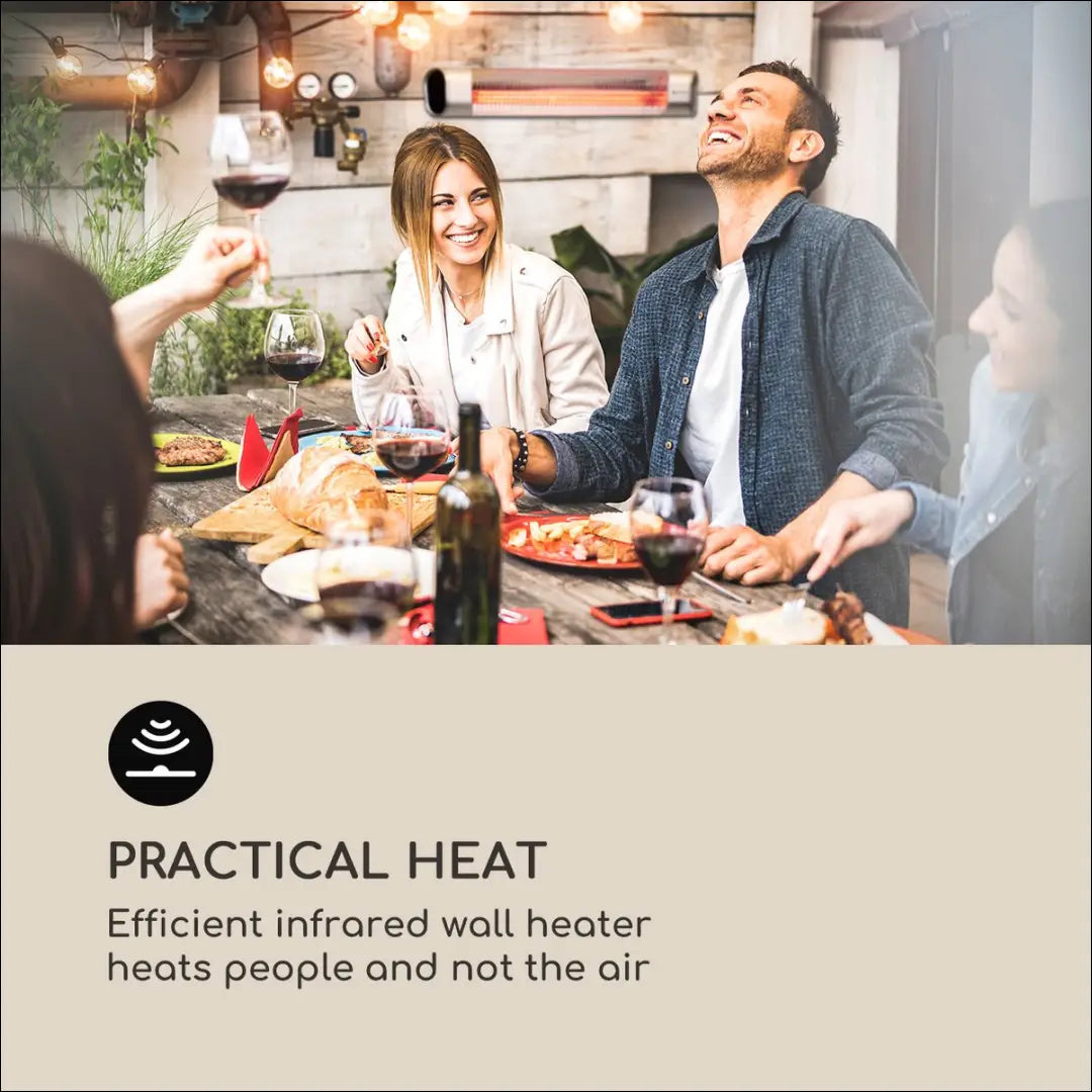 „Blumfeldt Dark Wave“ infraraudonųjų spindulių šildytuvas KI1360 - €75 Save 50% 50-100, __label:Pristatymas 1-2 d.d.,