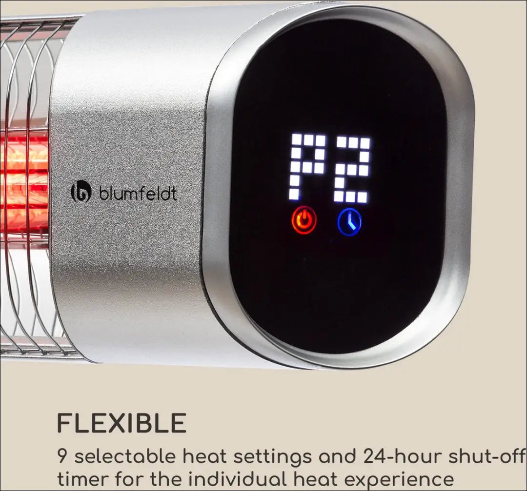 „Blumfeldt Dark Wave“ infraraudonųjų spindulių šildytuvas KI1360 - €75 Save 50% 50-100, __label:Pristatymas 1-2 d.d.,