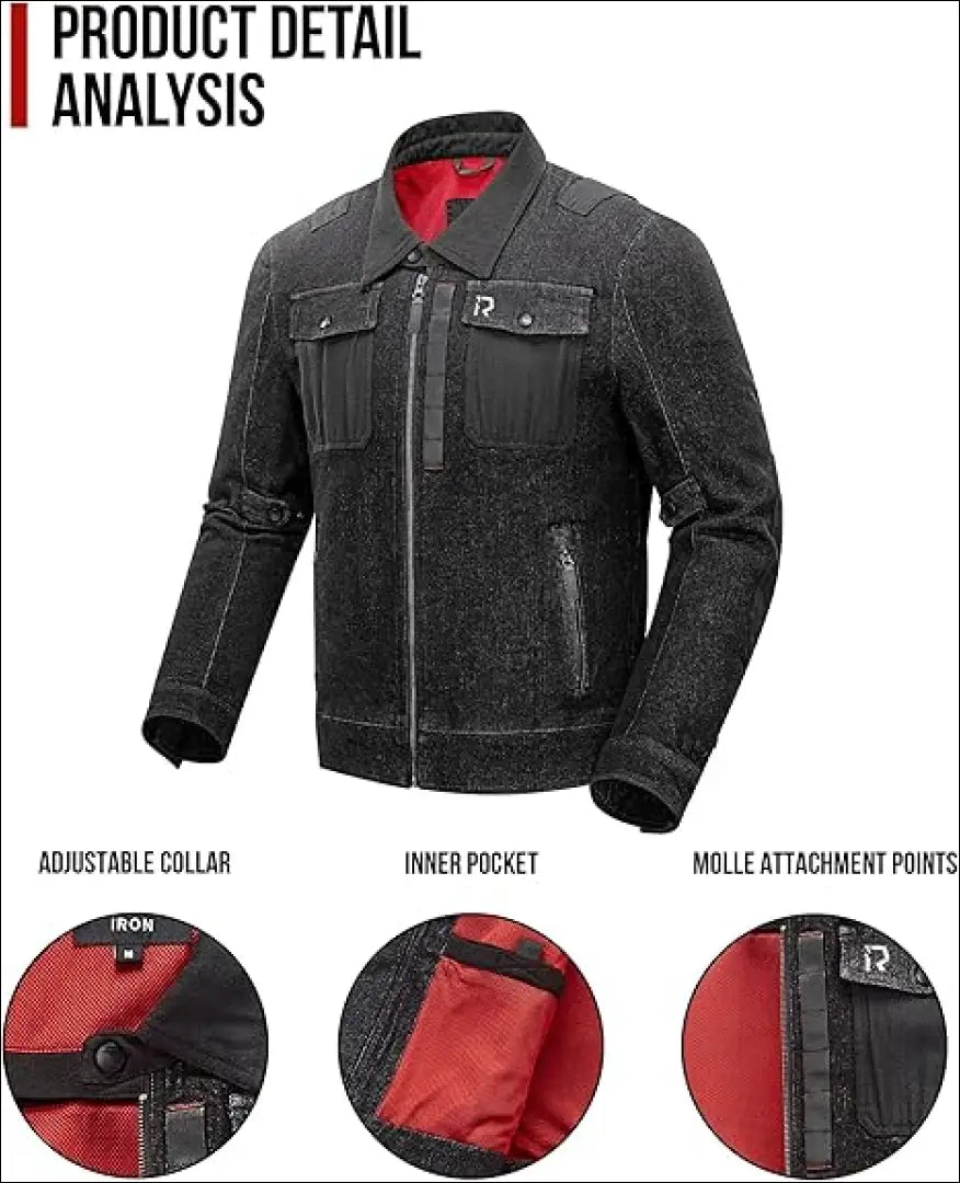 BORLENI vyriška motociklo striukė (XL) SP313 - €45 Save 50% 25-50, __label:Pristatymas 1-2 d.d., color-juoda,