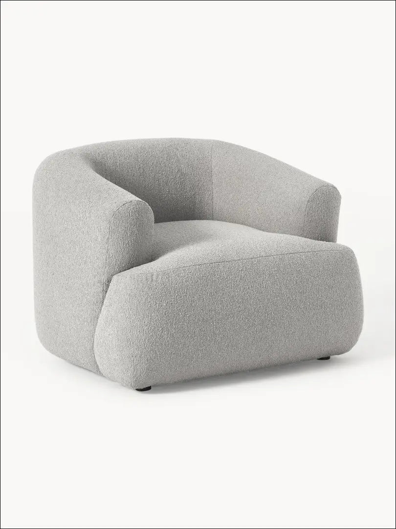 Boucle fotelis MI768 - €450 Save 55% __label:Pristatymas 1-2 d.d., boucle, color-pilka, foteliai, material-poliesteris