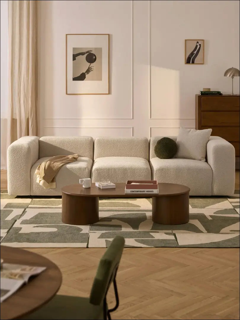 Boucle sofa MI761 - €760 Save 60% __label:Pristatymas 1-2 d.d., boucle, color-smelio, minksti, notouch60 Virš €200