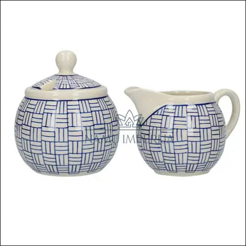 Cukrinės ir ąsotėlio komplektas (2vnt) DI8106 - €17 Save 55% __label:Pristatymas 1-2 d.d., color-balta, color-melyna,