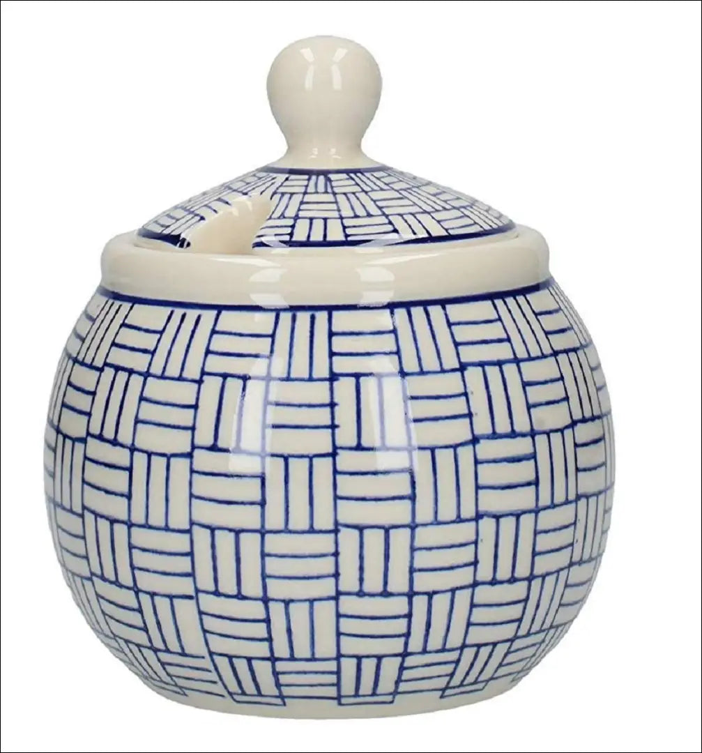 Cukrinės ir ąsotėlio komplektas (2vnt) DI8106 - €15 Save 60% __label:Pristatymas 1-2 d.d., color-balta, color-melyna,