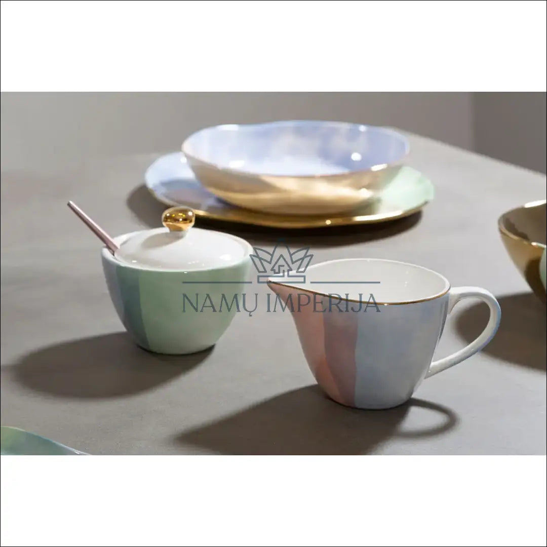 Cukrinės ir ąsotėlio komplektas (2vnt) DI8928 - €13 Save 50% __label:Pristatymas 1-2 d.d., color-auksine, color-marga,