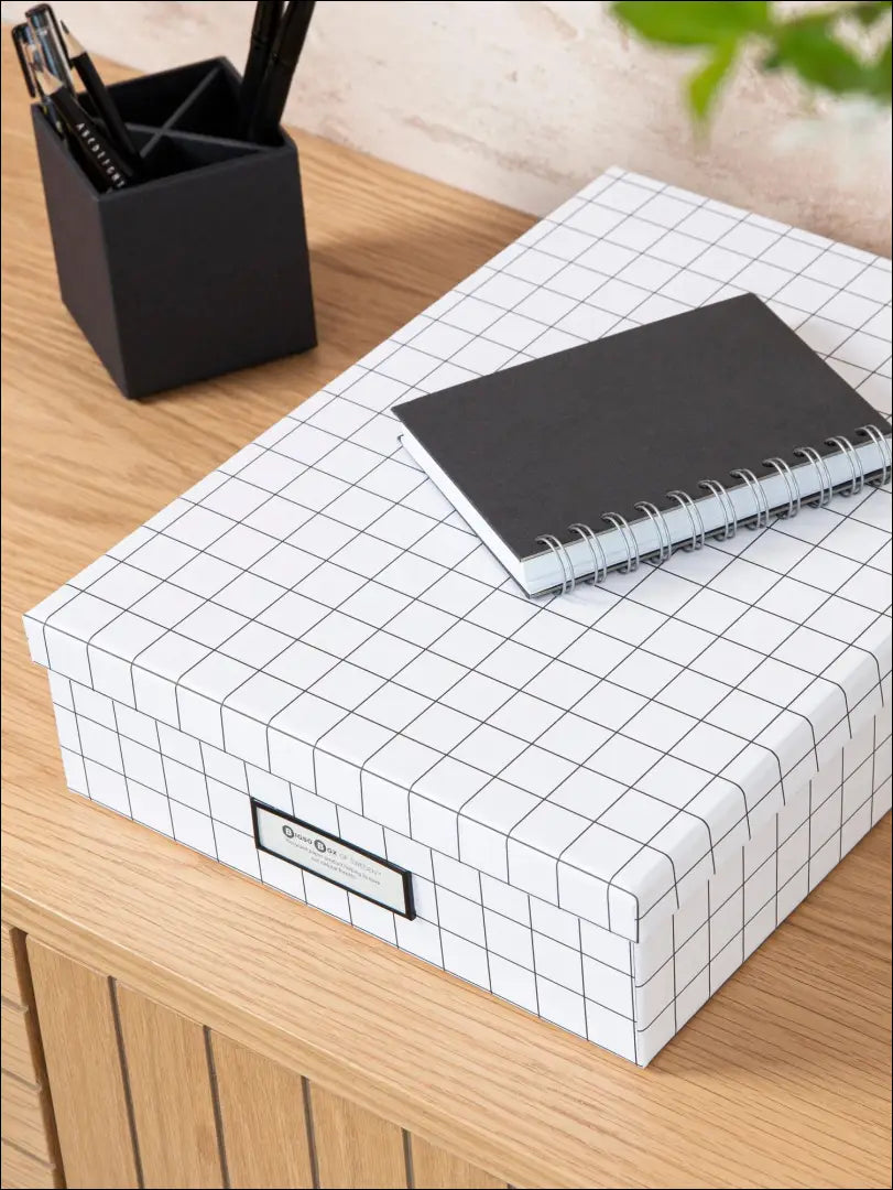 Daiktadėžė DI5178 - €4 Save 75% __label:Pristatymas 1-2 d.d., biuro-baldai, biuro-reikmenys, color-balta, color-juoda