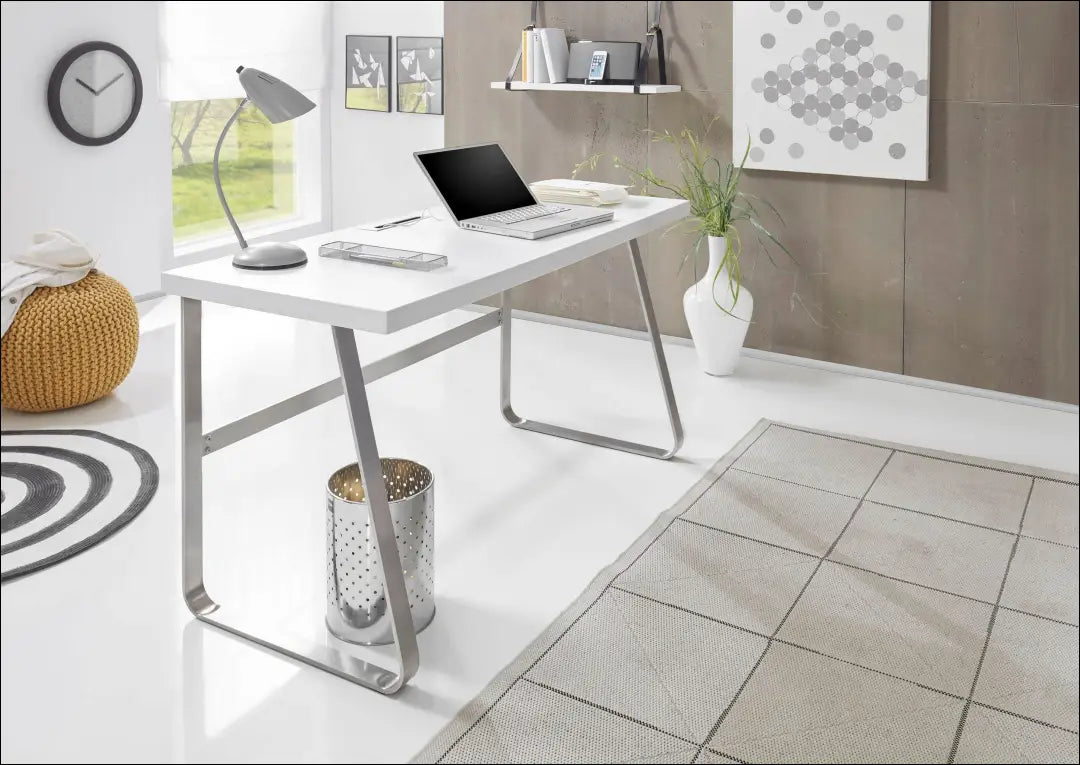 Darbo stalas BI290 - €120 Save 60% 100-200, __label:Pristatymas 1-2 d.d., color-balta, materia-MDF, material-mdf €100