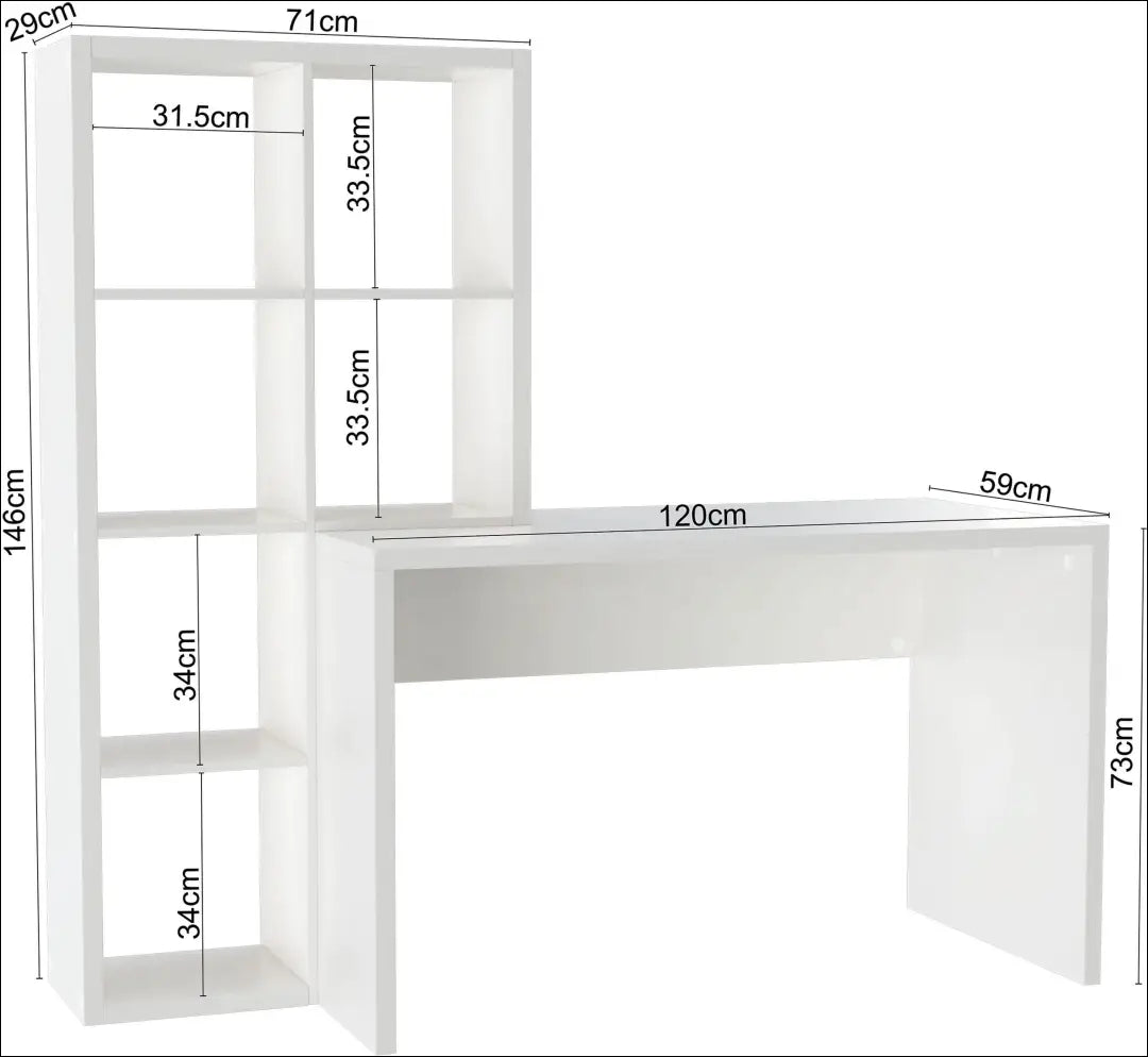 Darbo stalas BI316 - €120 Save 55% 100-200, __label:Pristatymas 1-2 d.d., color-balta, color-juoda, material-mediena