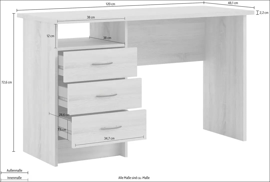 Darbo stalas BI318 - €90 Save 50% 50-100, __label:Pristatymas 1-2 d.d., biuro-baldai, biuro-stalai, color-ruda Biuro