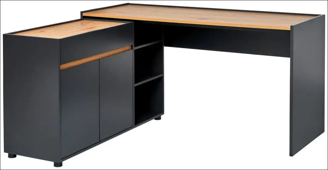 Darbo stalas BI347 - €105 Save 60% 100-200, __label:Pristatymas 1-2 d.d., color-juoda, color-ruda, material-mediena
