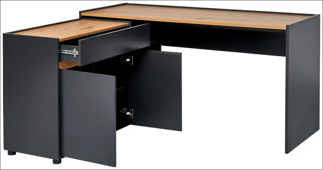 Darbo stalas BI347 - €105 Save 60% 100-200, __label:Pristatymas 1-2 d.d., color-juoda, color-ruda, material-mediena