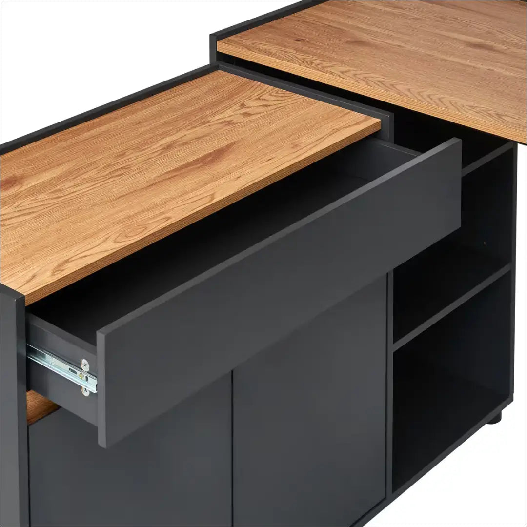 Darbo stalas BI347 - €105 Save 60% 100-200, __label:Pristatymas 1-2 d.d., color-juoda, color-ruda, material-mediena