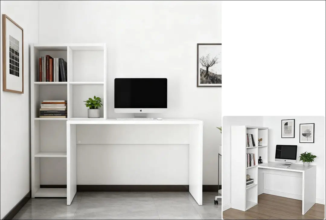 Darbo stalas su lentynomis BI325 - €115 Save 50% 100-200, __label:Pristatymas 1-2 d.d., biuro-baldai, biuro-stalai,