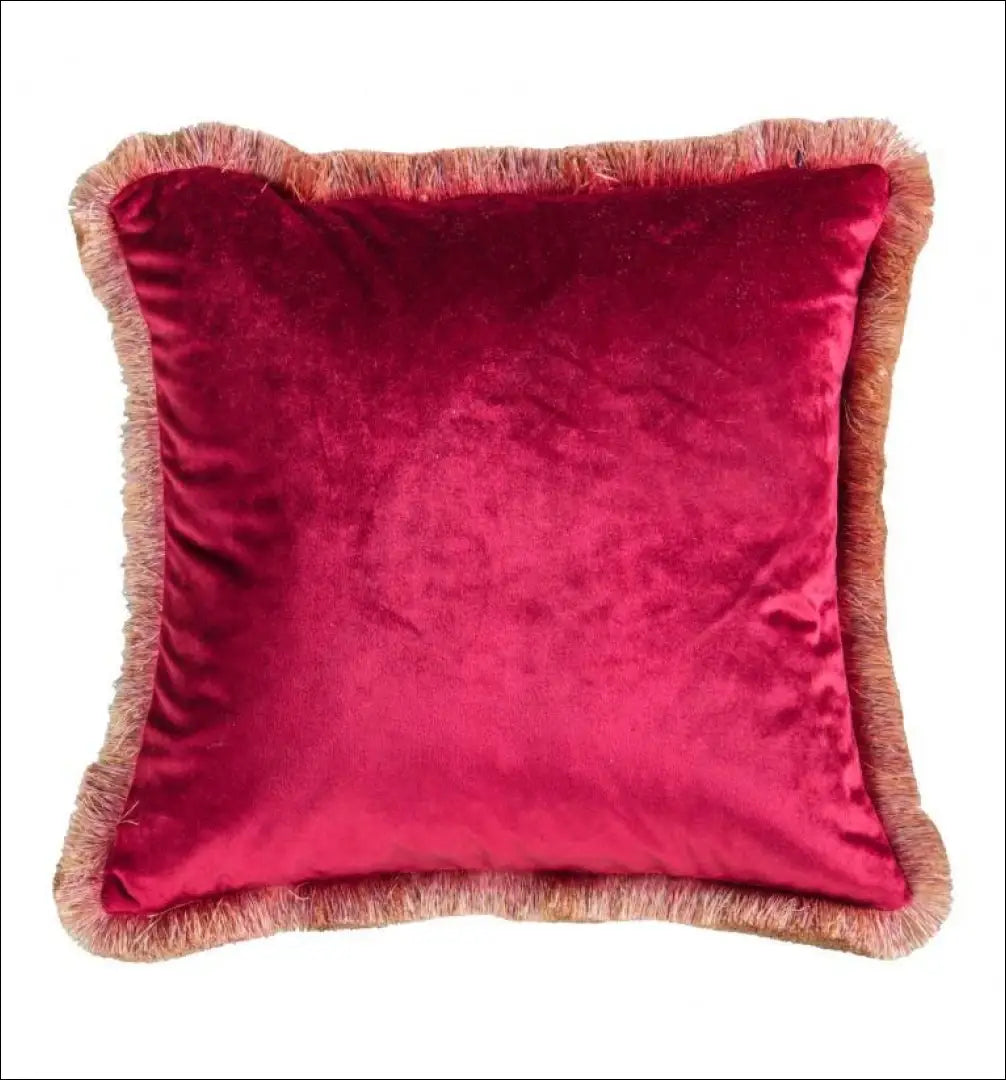 Dekoratyvinė aksominė pagalvėlė DI10245 - €33 Save 55% 25-50, __label:Pristatymas 1-2 d.d., color-raudona, interjeras,