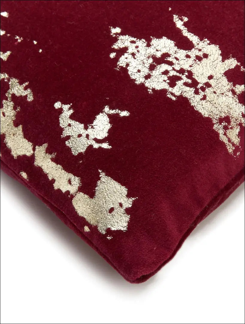 Dekoratyvinė aksominė pagalvėlė DI7414 - €12 Save 55% __label:Pristatymas 1-2 d.d., color-auksine, color-raudona,