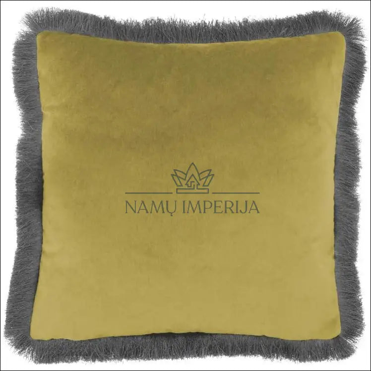Dekoratyvinė aksominė pagalvėlė DI8884 - €26 Save 50% 25-50, __label:Pristatymas 1-2 d.d., color-geltona, color-pilka,
