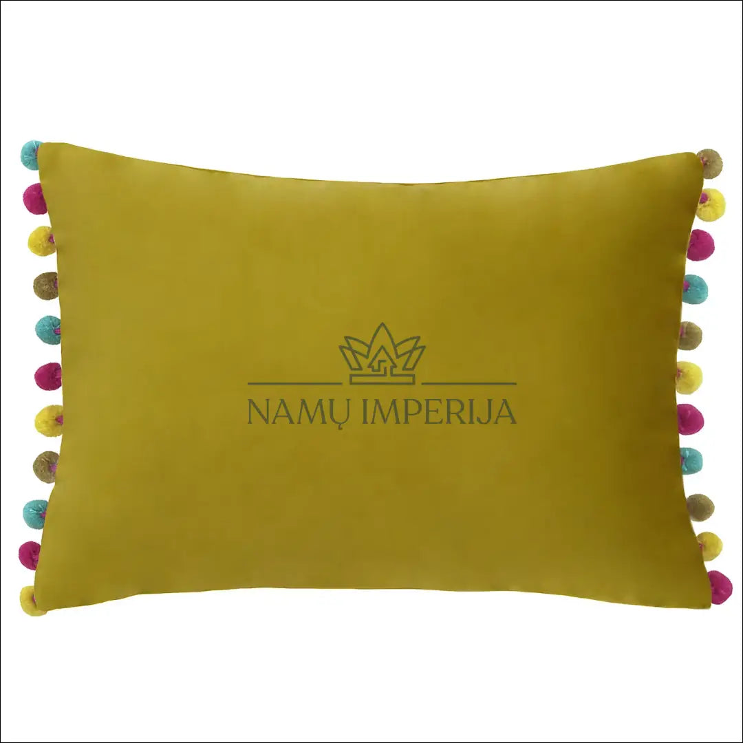 Dekoratyvinė aksominė pagalvėlė DI9112 - €13 Save 50% __label:Pristatymas 1-2 d.d., color-geltona, color-marga,