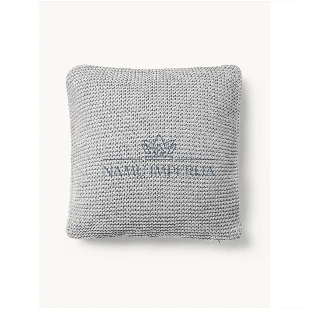 Dekoratyvinė megzta pagalvėlė DI7445 - €10 Save 60% __label:Pristatymas 1-2 d.d., color-pilka, interjeras,