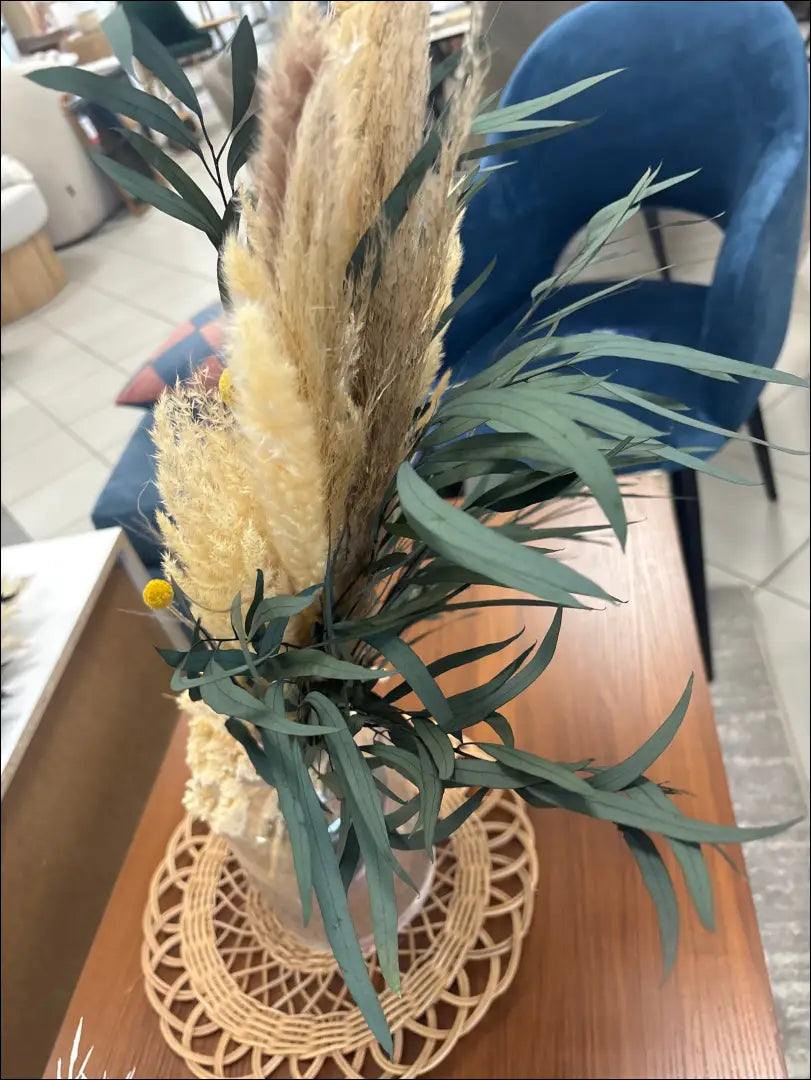 Dekoratyvinė puokštelė DI10654 - €8 Save 50% __label:Pristatymas 1-2 d.d., augalai, color-smelio, color-zalia,