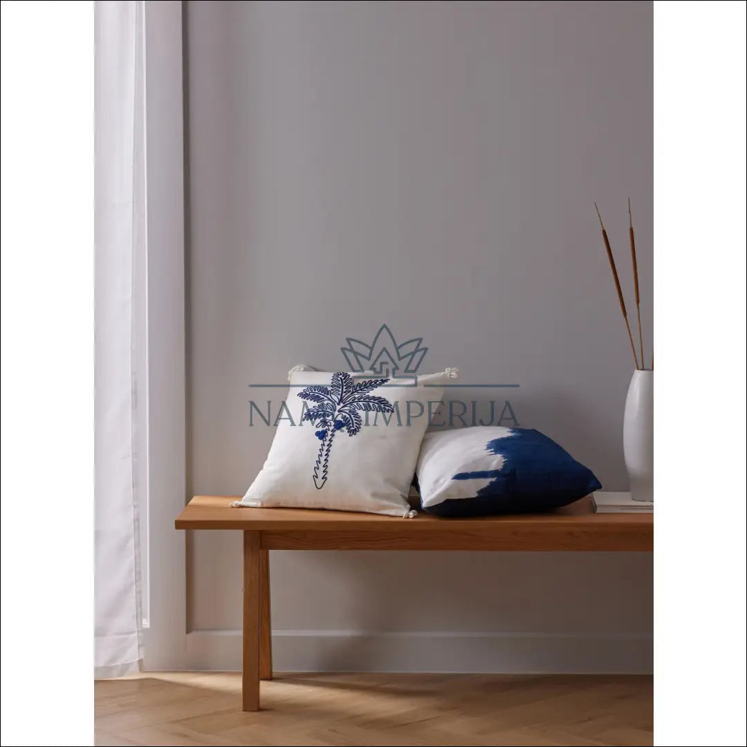Dekoratyvinė šilko pagalvėlė DI5509 - €18 Save 55% __label:Pristatymas 1-2 d.d., color-balta, color-melyna, interjeras,
