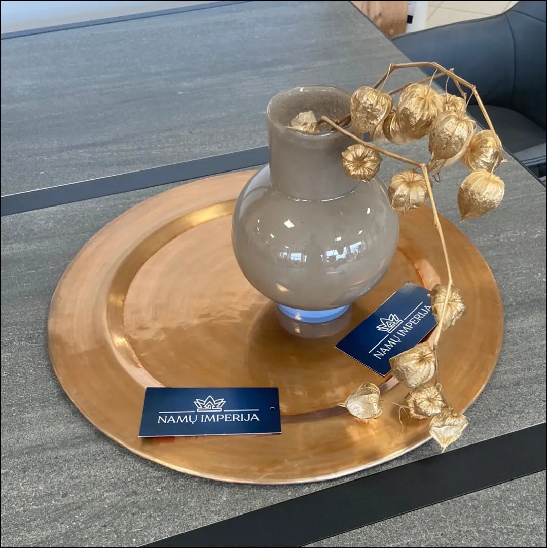 Dekoratyvinis padėklas DI5896 - €21 Save 70% __label:Pristatymas 1-2 d.d., color-auksine, interjeras, material-metalas,