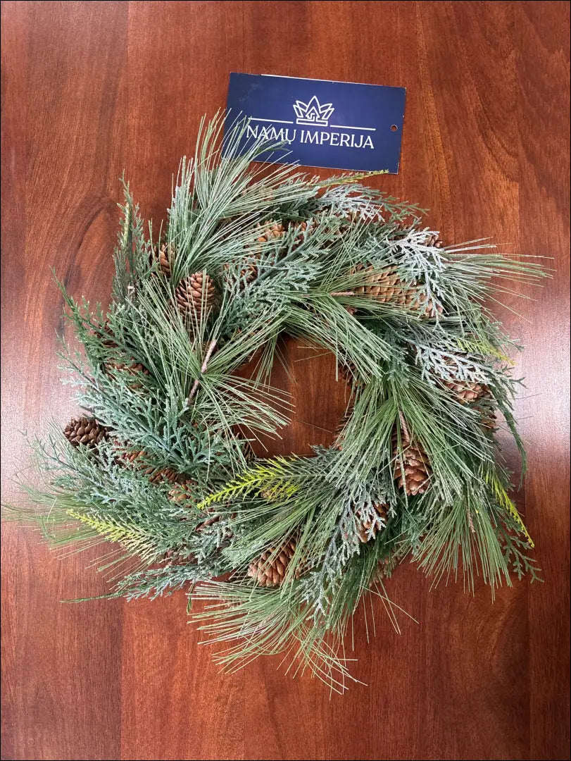 Dekoratyvinis vainikas DI10417 - €15 Save 50% __label:Pristatymas 1-2 d.d., color-ruda, color-zalia, kaledos,