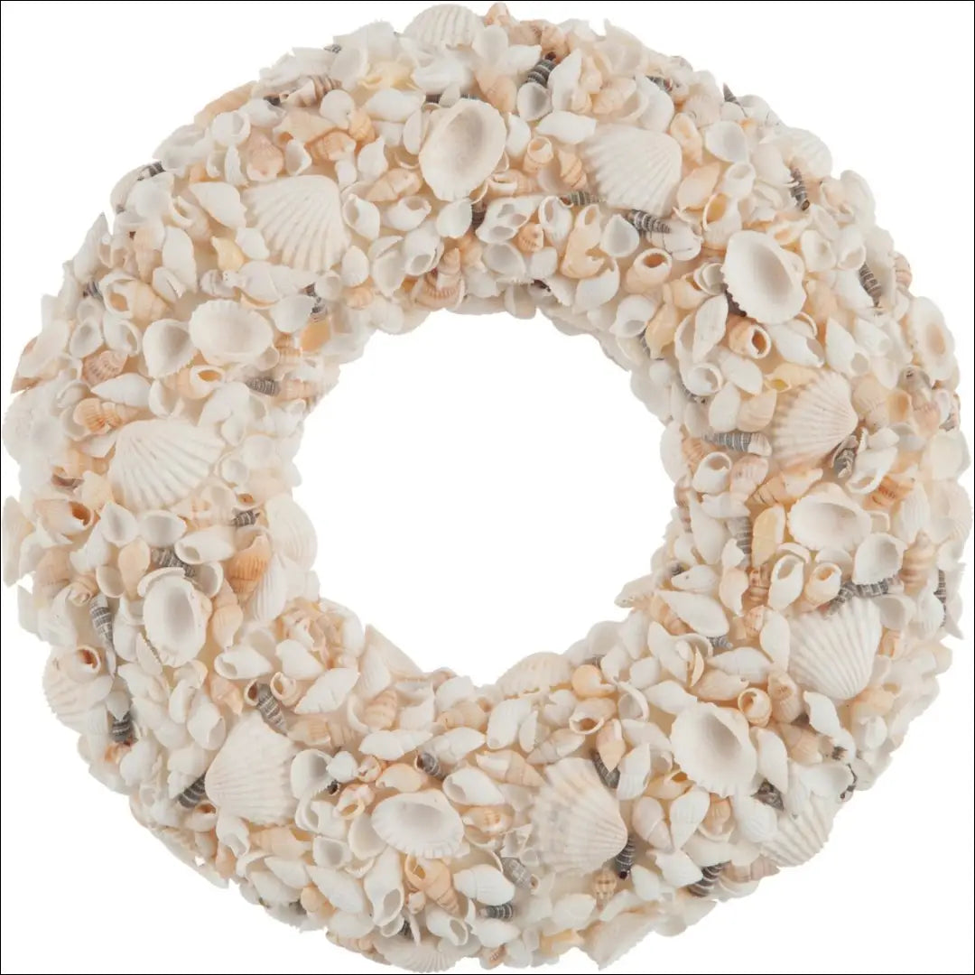 Dekoratyvinis vainikas iš kriauklių DI9399 - €18 Save 55% __label:Pristatymas 1-2 d.d., color-smelio, dekoracijos,