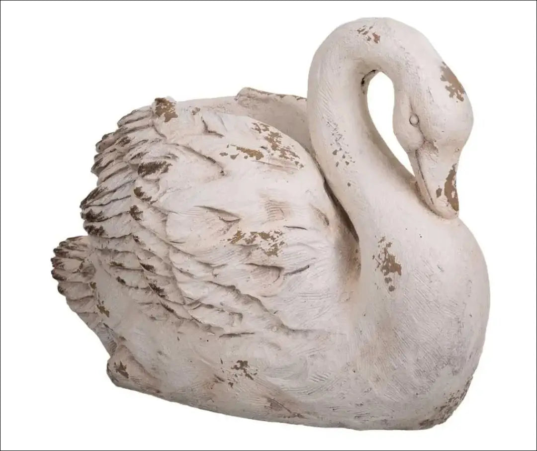 Dekoratyvinis vazonas ’Gulbė’ DI10155 - €65 Save 50% 50-100, __label:Pristatymas 1-2 d.d., color-balta, interjeras,