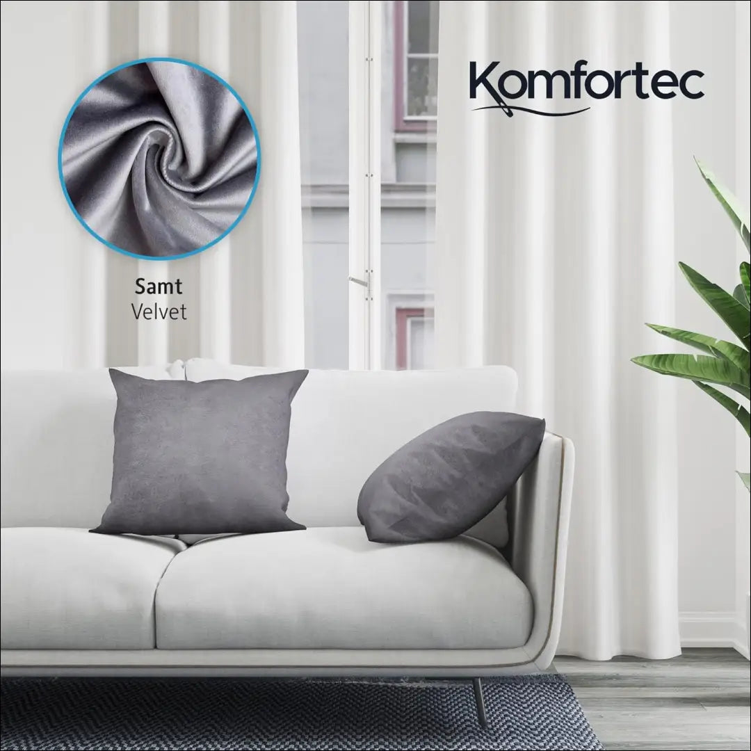 Dekoratyvinių aksominių pagalvėlių komplektas (2vnt) DI11018 - €18 Save 50% __label:Pristatymas 1-2 d.d., color-pilka,