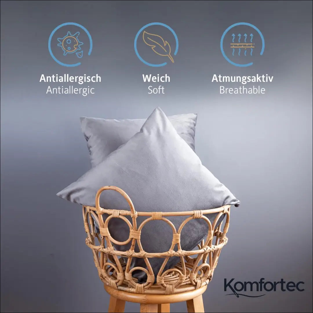 Dekoratyvinių aksominių pagalvėlių komplektas (2vnt) DI11018 - €18 Save 50% __label:Pristatymas 1-2 d.d., color-pilka,