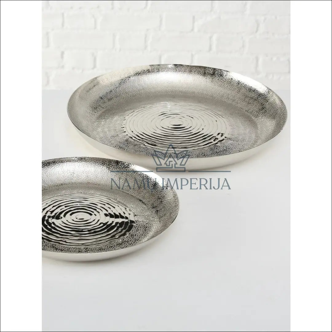 Dekoratyvinių padėklų komplektas (2vnt) DI2898 - €22 Save 70% __label:Pristatymas 1-2 d.d., color-sidabrine,